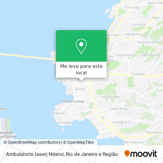 Ambulatorio Iaserj Niteroi mapa