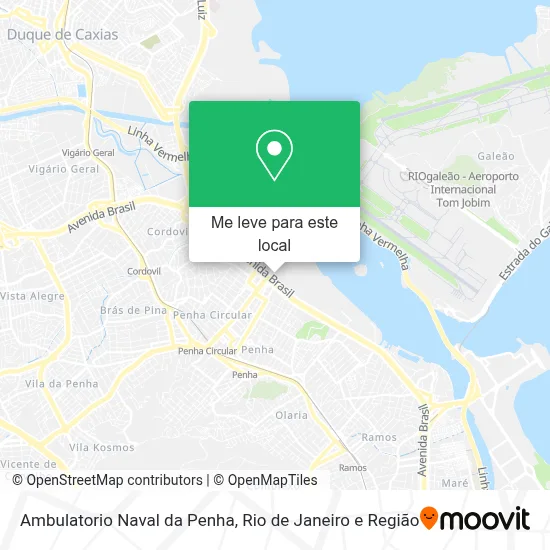 Ambulatorio Naval da Penha mapa