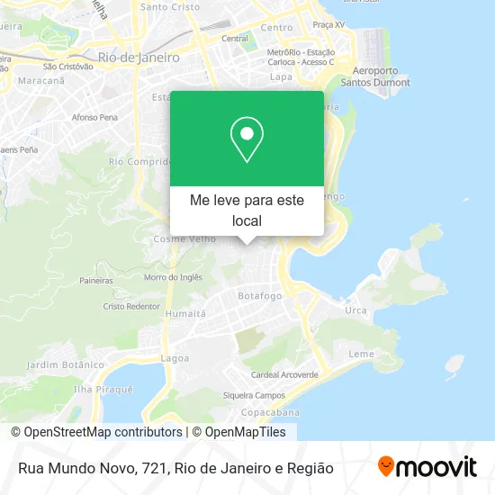 Rua Mundo Novo, 721 mapa