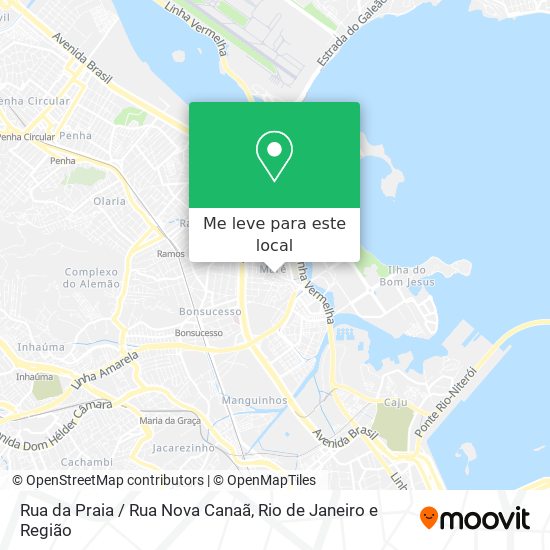 Rua da Praia / Rua Nova Canaã mapa