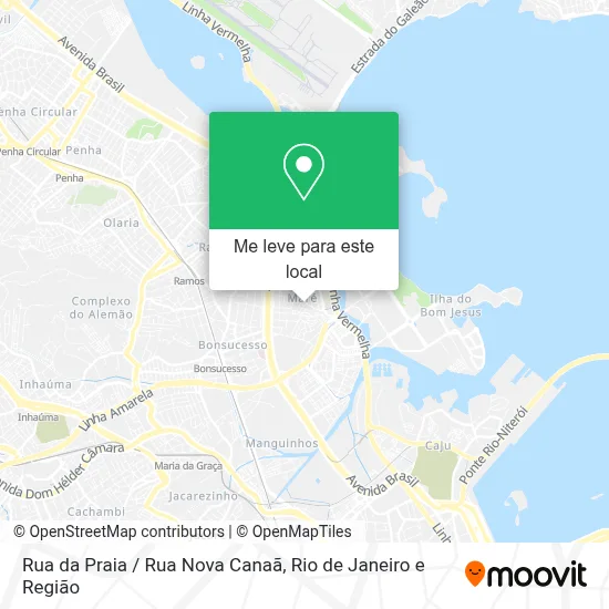 Rua da Praia / Rua Nova Canaã mapa