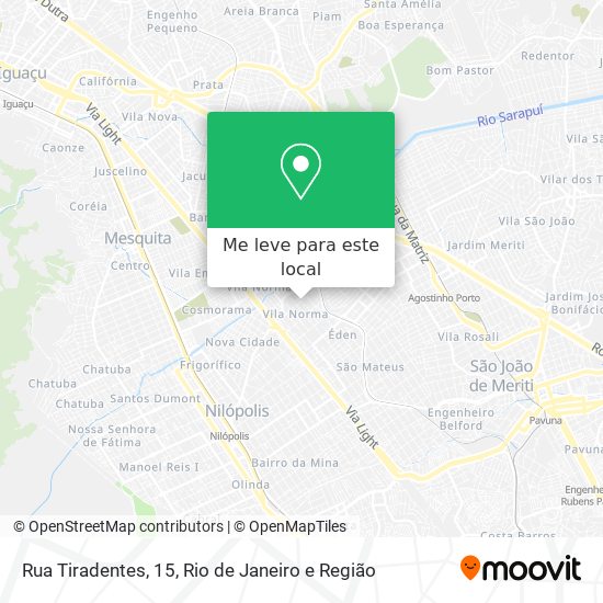 Rua Tiradentes, 15 mapa