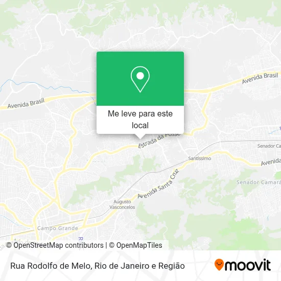 Rua Rodolfo de Melo mapa