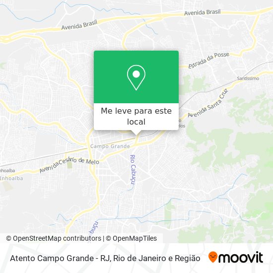 Atento Campo Grande - RJ mapa