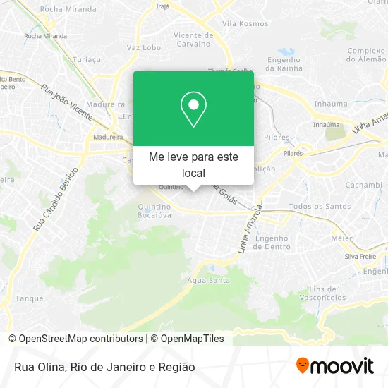 Rua Olina mapa
