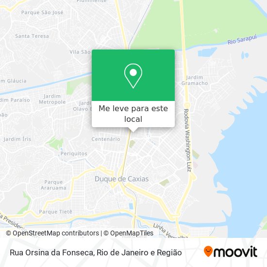 Rua Orsina da Fonseca mapa