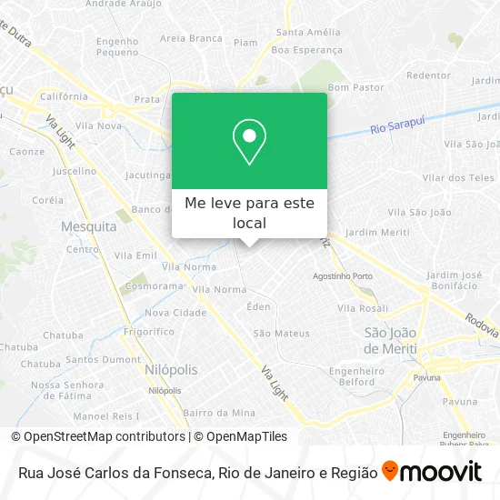 Rua José Carlos da Fonseca mapa