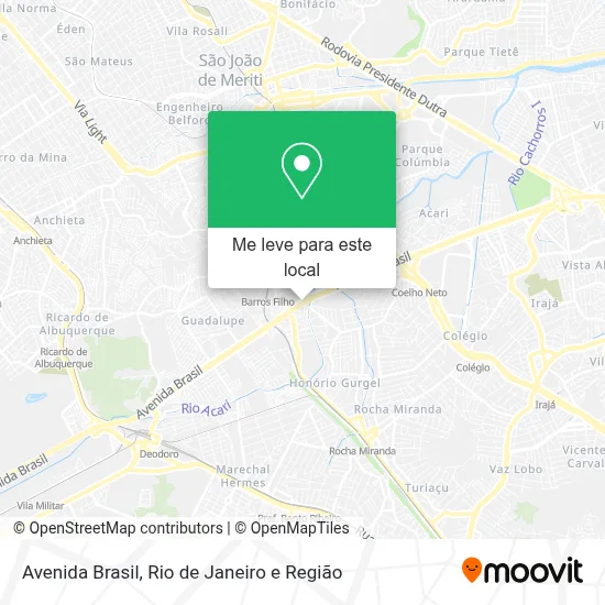 Avenida Brasil mapa