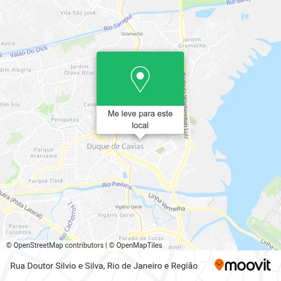 Rua Doutor Silvio e Silva mapa
