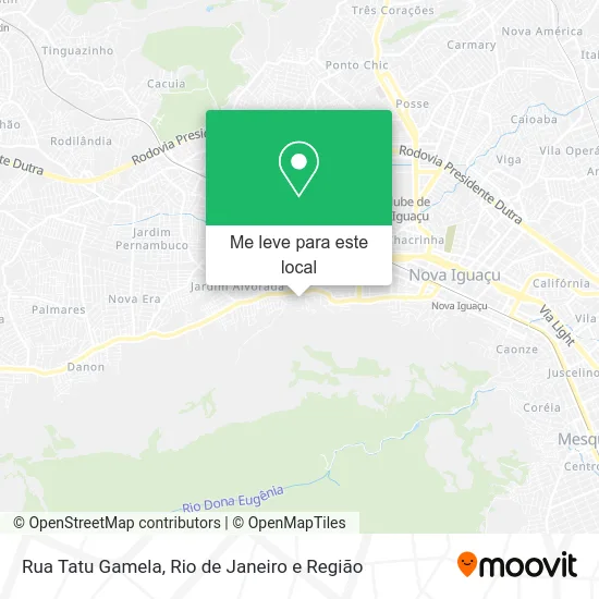 Rua Tatu Gamela mapa