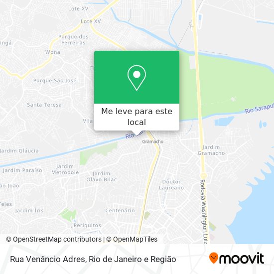 Rua Venâncio Adres mapa