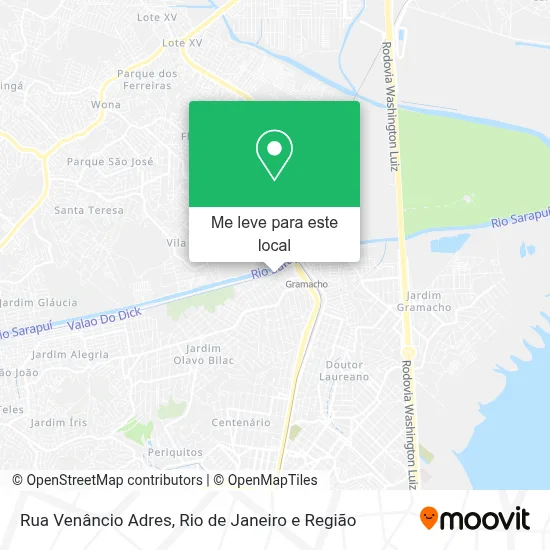 Rua Venâncio Adres mapa