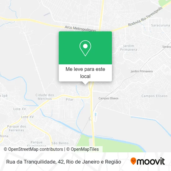 Rua da Tranquilidade, 42 mapa