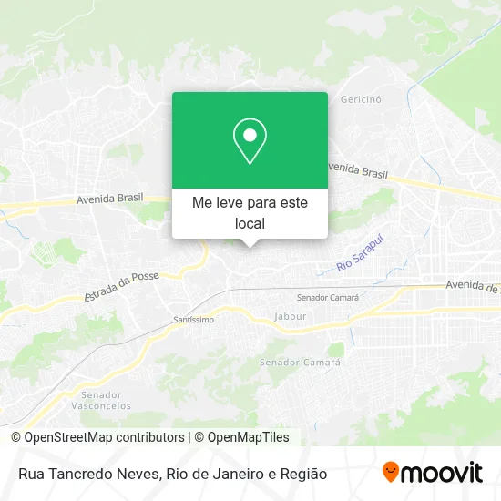 Rua Tancredo Neves mapa