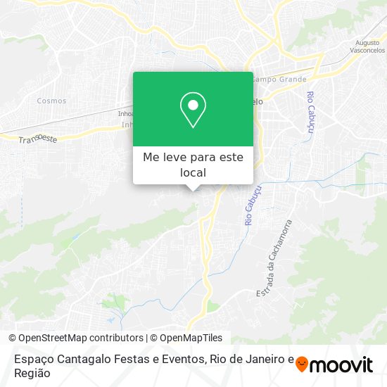 Espaço Cantagalo Festas e Eventos mapa