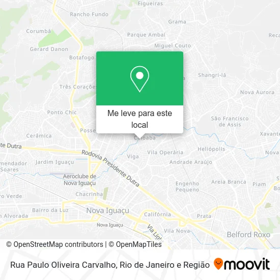 Rua Paulo Oliveira Carvalho mapa