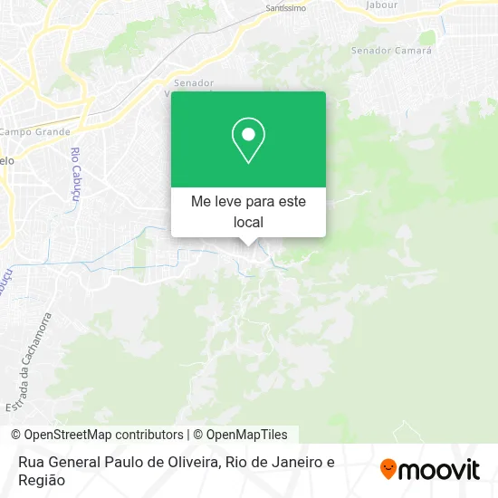 Rua General Paulo de Oliveira mapa