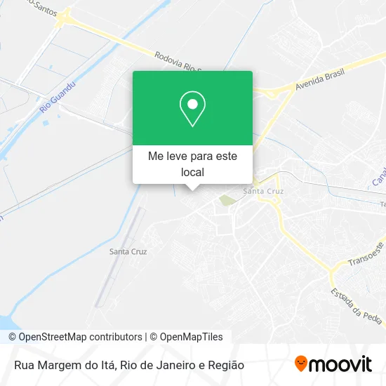 Rua Margem do Itá mapa