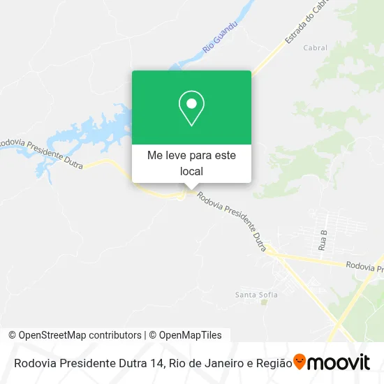 Rodovia Presidente Dutra 14 mapa