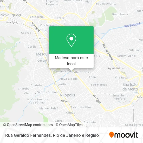 Rua Geraldo Fernandes mapa