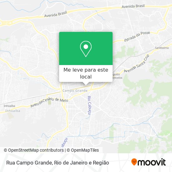 Rua Campo Grande mapa