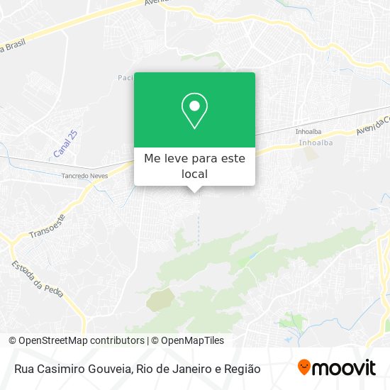 Rua Casimiro Gouveia mapa