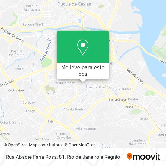 Rua Abadie Faria Rosa, 81 mapa