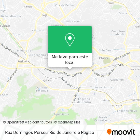 Rua Domingos Perseu mapa