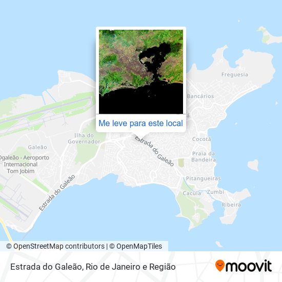 Estrada do Galeão mapa