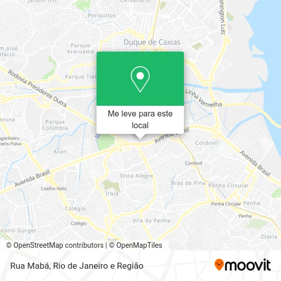 Rua Mabá mapa