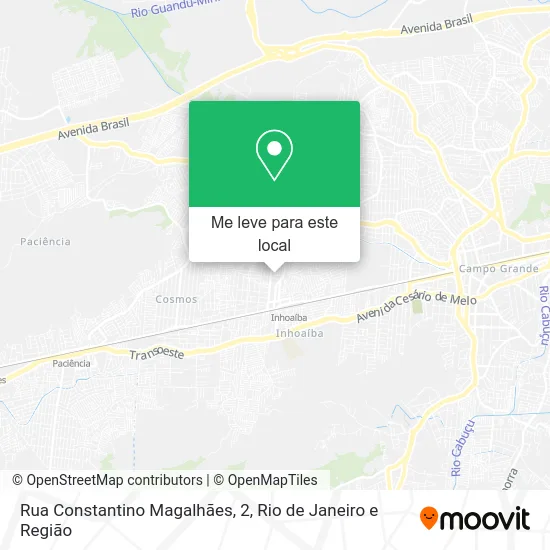Rua Constantino Magalhães, 2 mapa