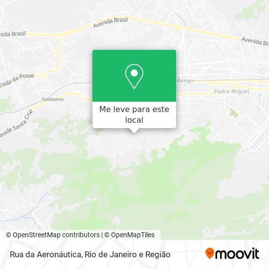 Rua da Aeronáutica mapa