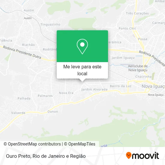 Ouro Preto mapa