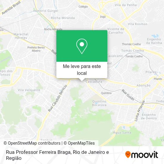 Rua Professor Ferreira Braga mapa
