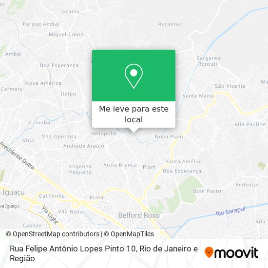 Rua Felipe Antônio Lopes Pinto 10 mapa