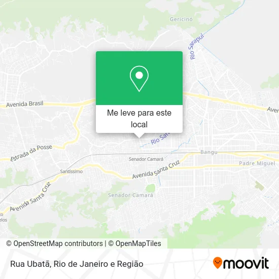 Rua Ubatã mapa