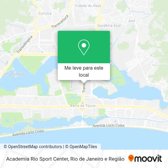 Academia Rio Sport Center mapa
