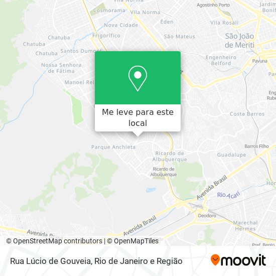Rua Lúcio de Gouveia mapa
