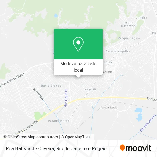 Rua Batista de Oliveira mapa