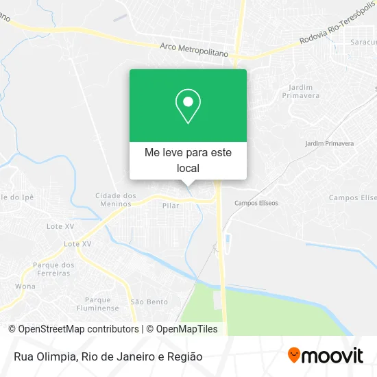 Rua Olimpia mapa
