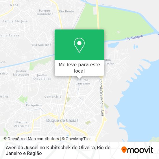 Avenida Juscelino Kubitschek de Oliveira mapa