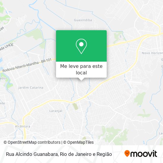 Rua Alcindo Guanabara mapa