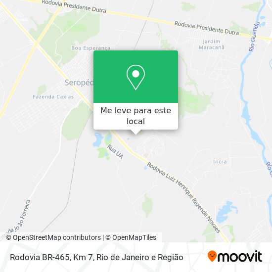 Rodovia BR-465, Km 7 mapa