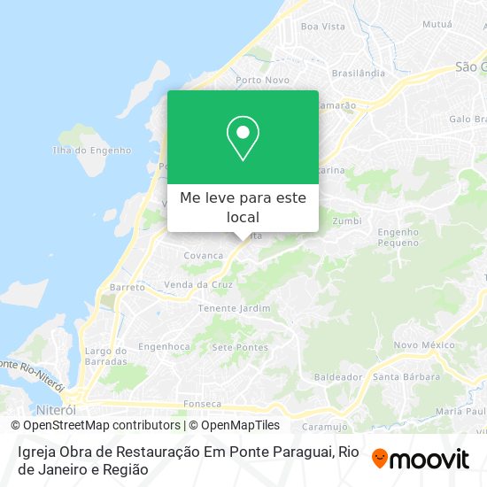 Igreja Obra de Restauração Em Ponte Paraguai mapa