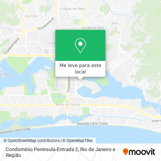 Condomínio Península-Entrada 2 mapa