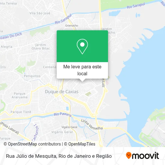 Rua Júlio de Mesquita mapa