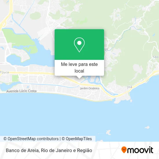 Banco de Areia mapa