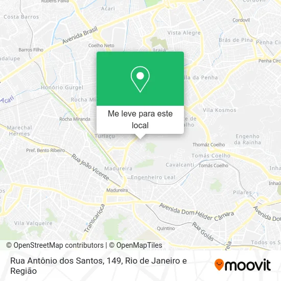 Rua Antônio dos Santos, 149 mapa