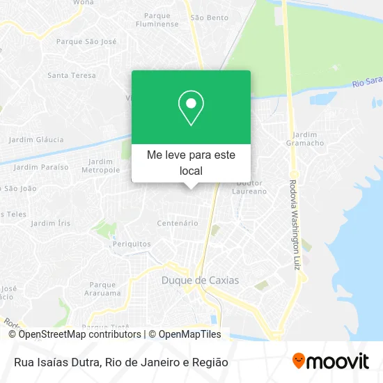 Rua Isaías Dutra mapa