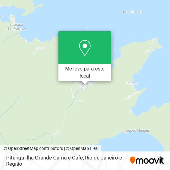 Pitanga Ilha Grande Cama e Café mapa